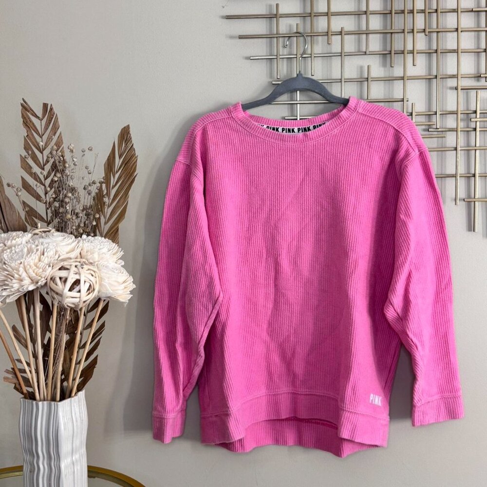2000s PINK Ribbed Crewneck